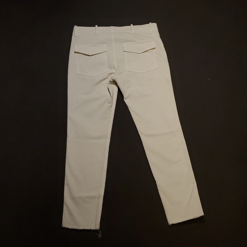 Nili Lotan Shon Corduroy Pants Womens 4 Bone High Rise Baggy Wide Bow Leg‎ USA - Picture 9 of 16